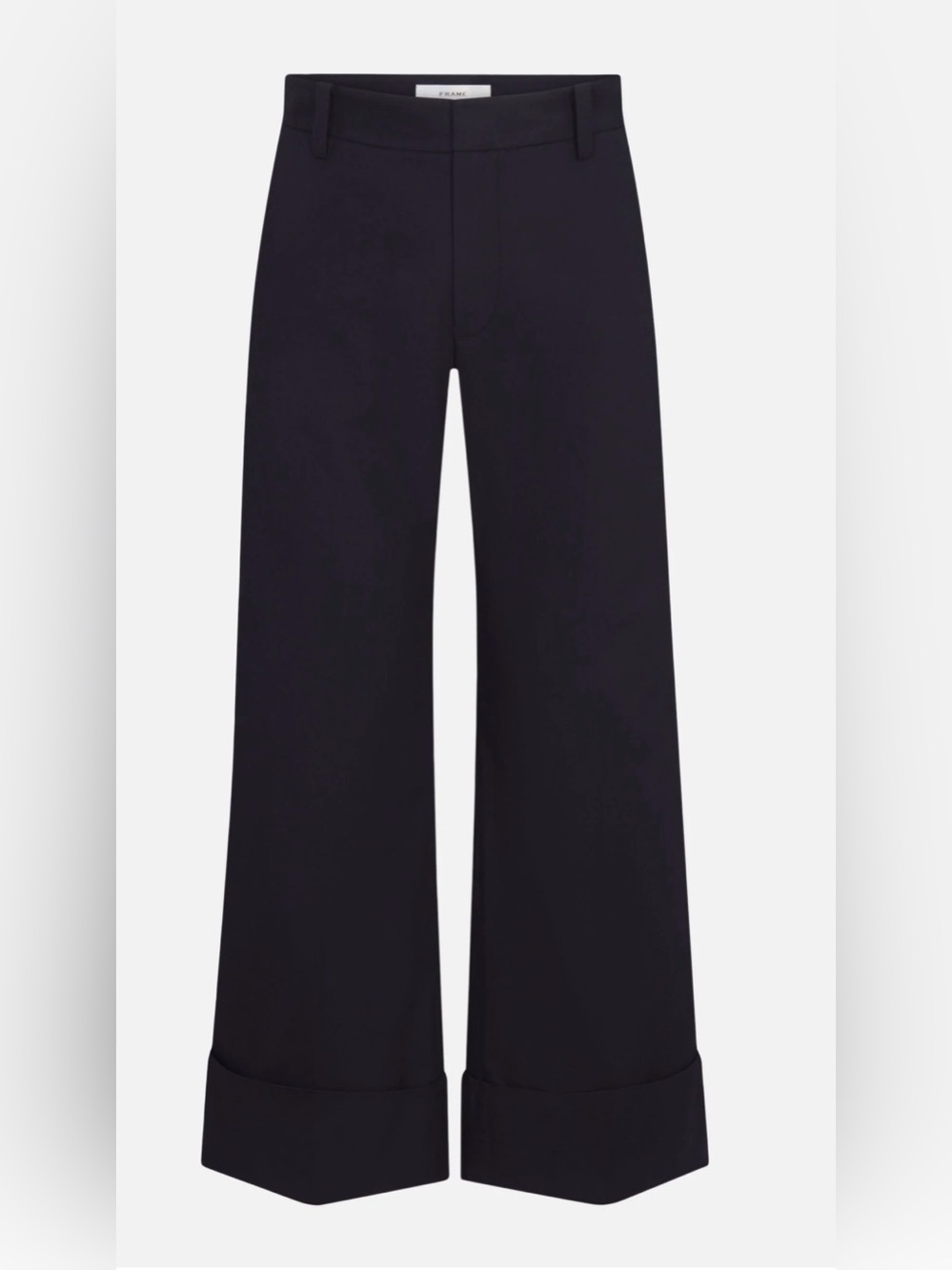 Frame $478 The Cuffed Slim Palazzo Trouser